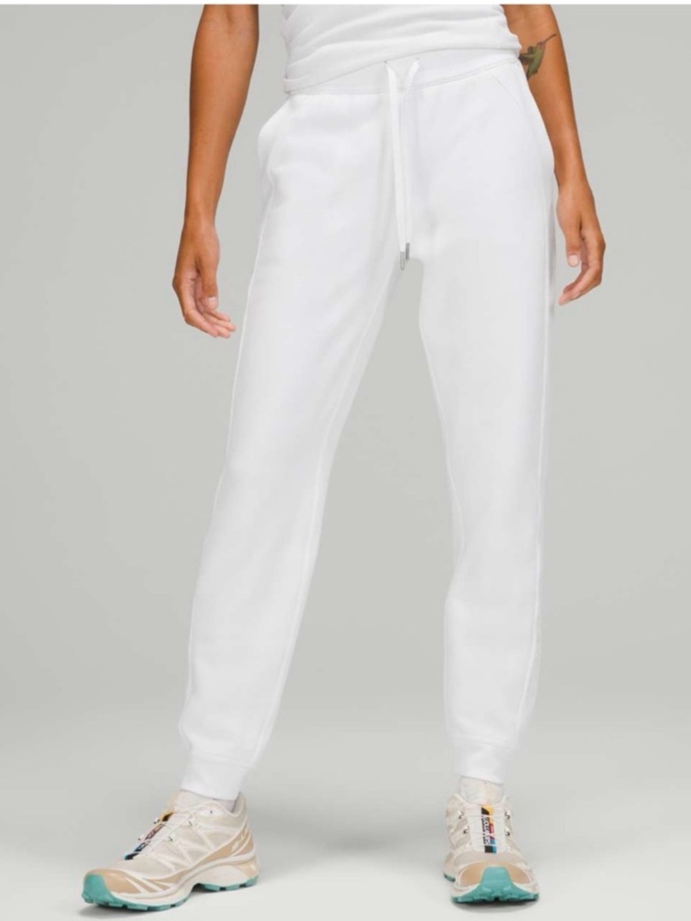 Lululemon Scuba High-Rise Jogger White *Fleece 28" Women 2
